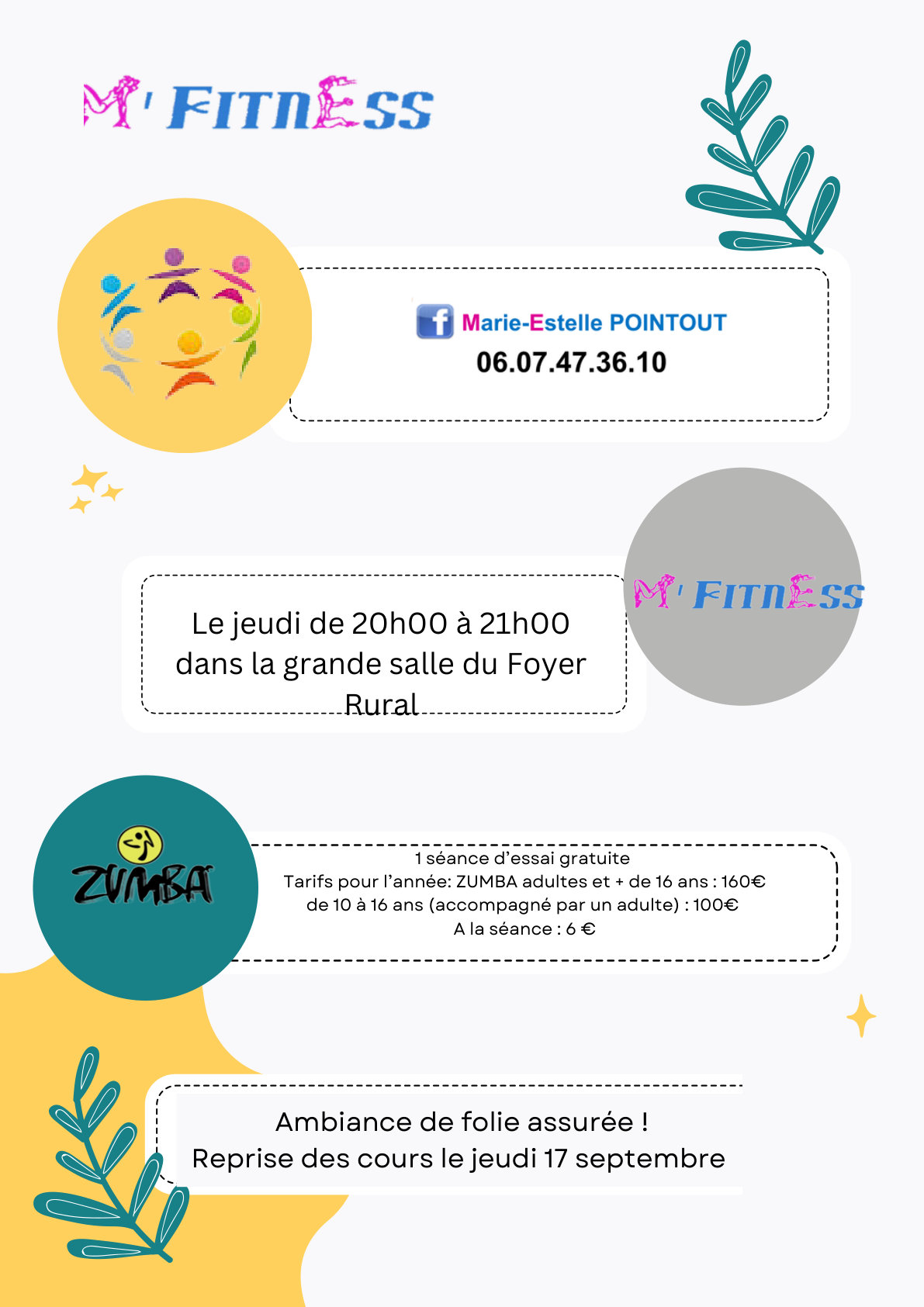 Zumba (M'Fitness) — Foyer Rural de Braine